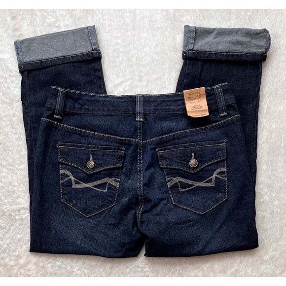 NWT Nine West Vintage America Jeans Classic Rise Boho Denim Crop Jeans, 8/28 - Picture 1 of 15